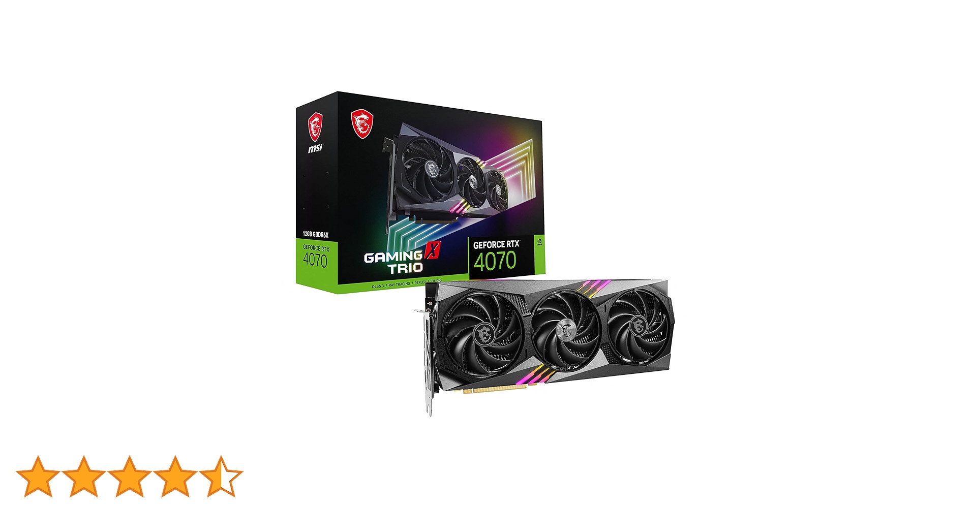 グラフィックボード・グラボ・ビデオカード MSI GeForce RTX 4070Ti GAMING X TRIO 12G MSI GeForce RTX™ 4070 Ti GAMING X TRIO 12G